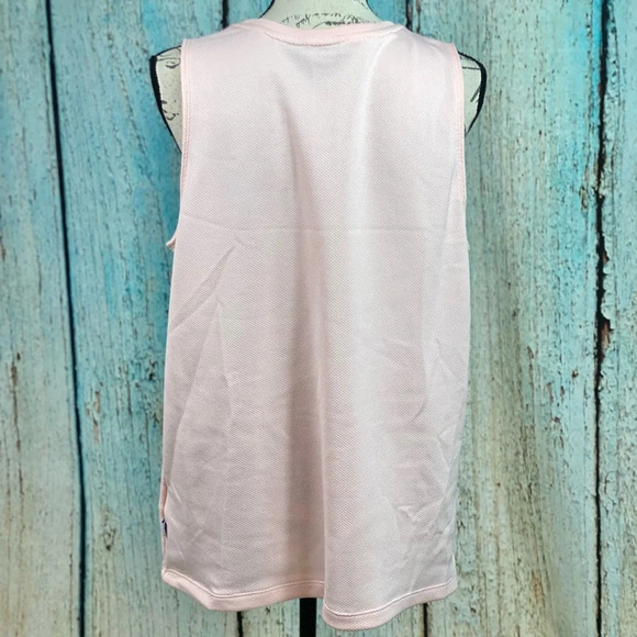 ADIDAS LN Blush Pink White Trefoil Tank - Picture 8 of 11